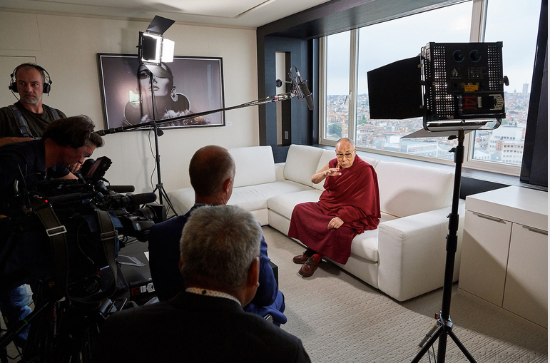 Der Dalai Lama in Brüssel 2016 © Olivier Adam
